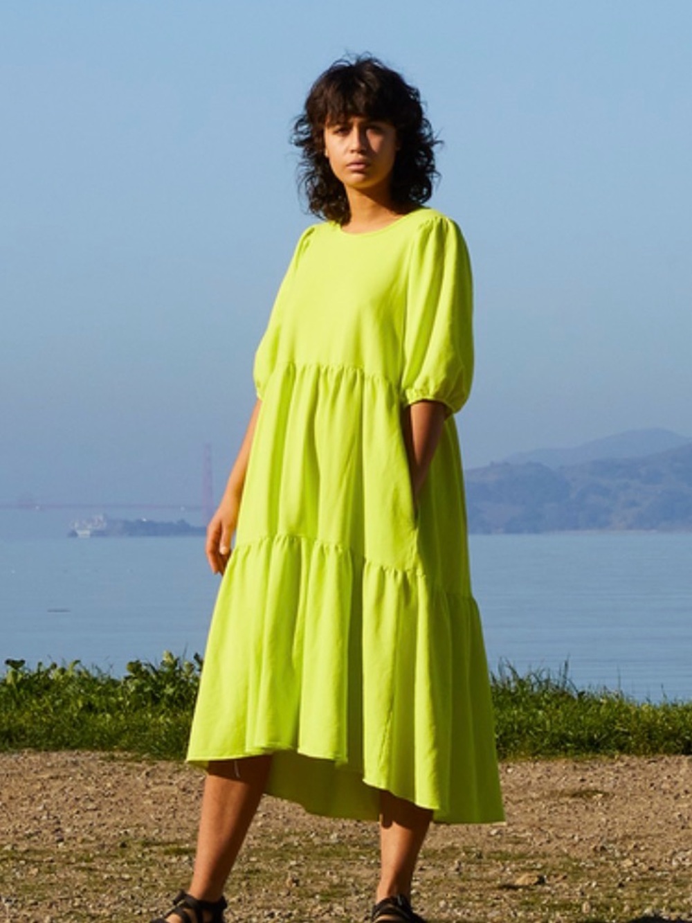 ALI GOLDEN Highlighter Party Dress M/L